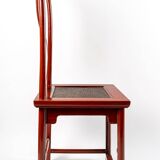 Set of 1 table + 6 antique Chinese chairs.