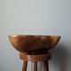 Handcrafted olive wood fruit bowl, country decor.