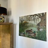 Tableau canards en automne