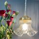 Baladeuse tulipe vintage XL en verre transparent
