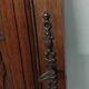 Pair of antique carved oak wood door panels