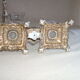 Pair of minerva massive silver salt shakers