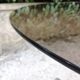 Smoked glass and chrome round table 1970