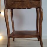Vintage wooden dressing table with key