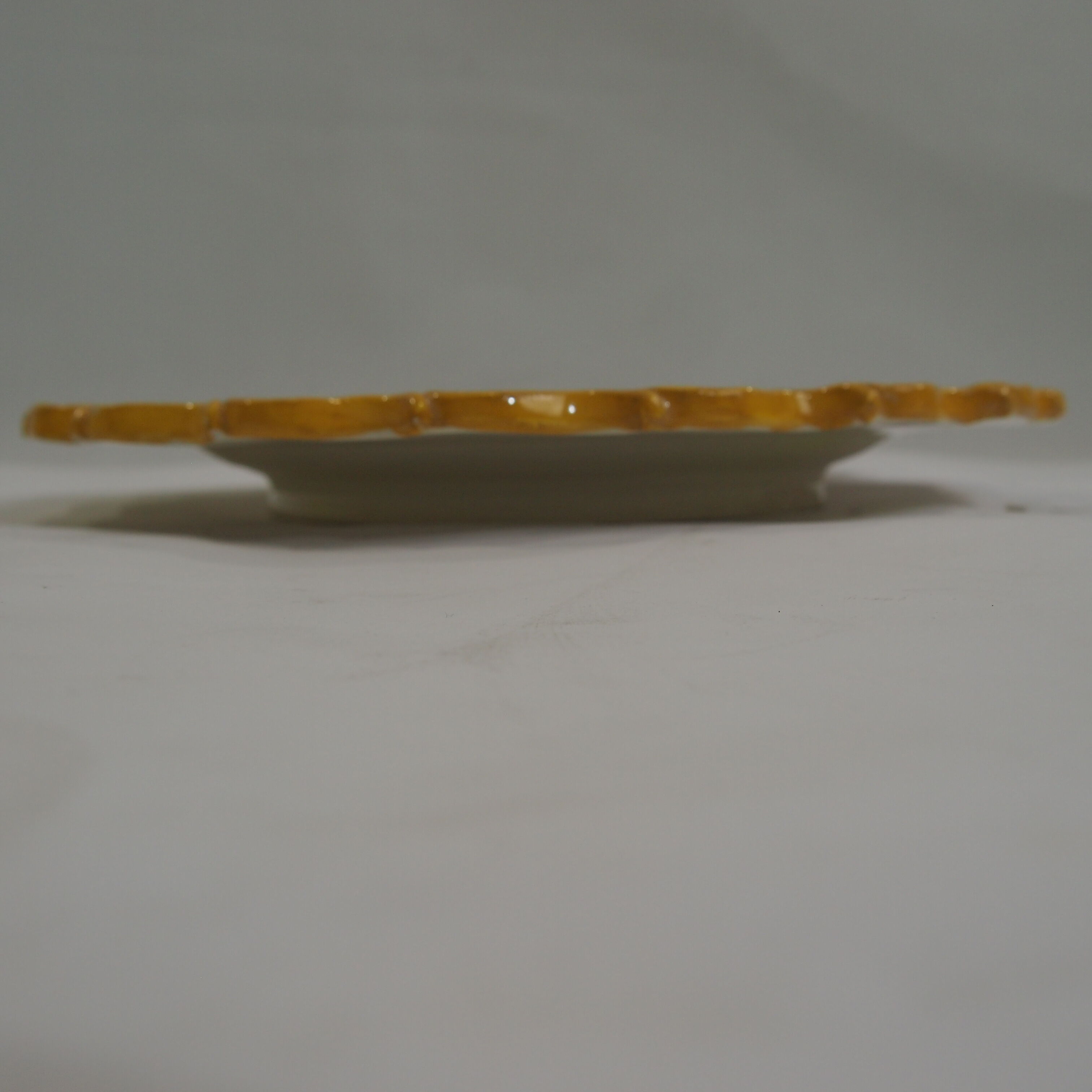 Decorated plate signed Barrielle vintage