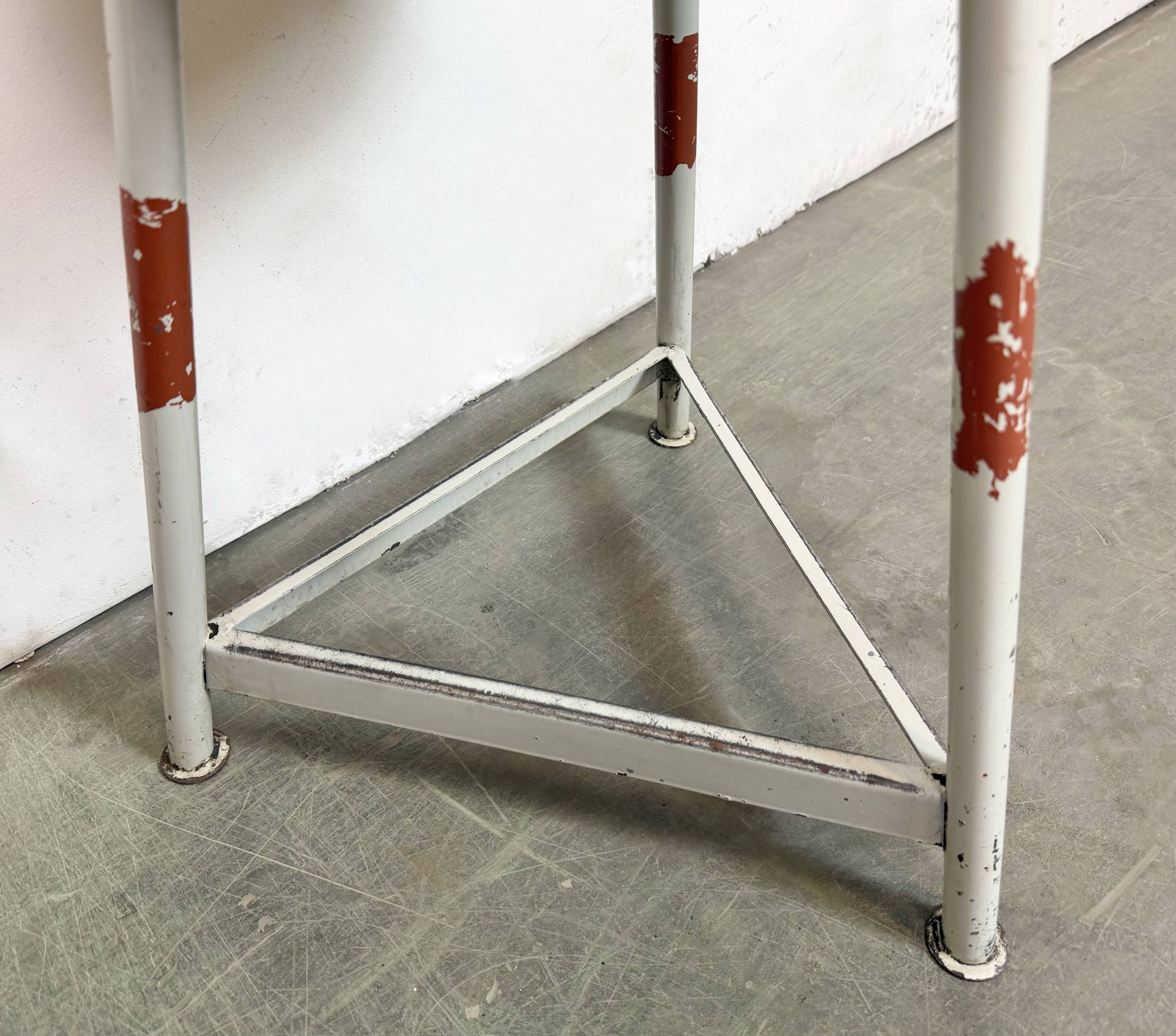 Grey Industrial Workshop Stool, 1960s