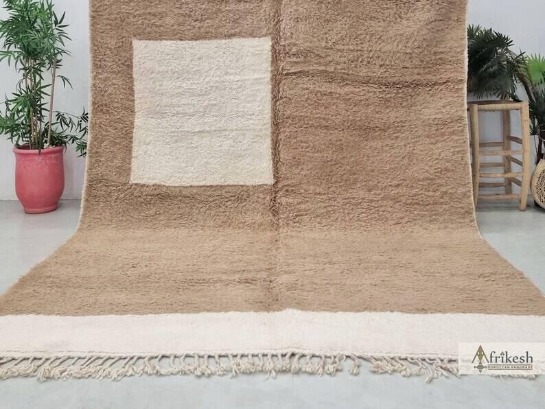 Tapis benimrirt marocain marron
