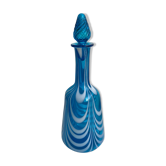 Carafe en verre bleu de Murano début XXème