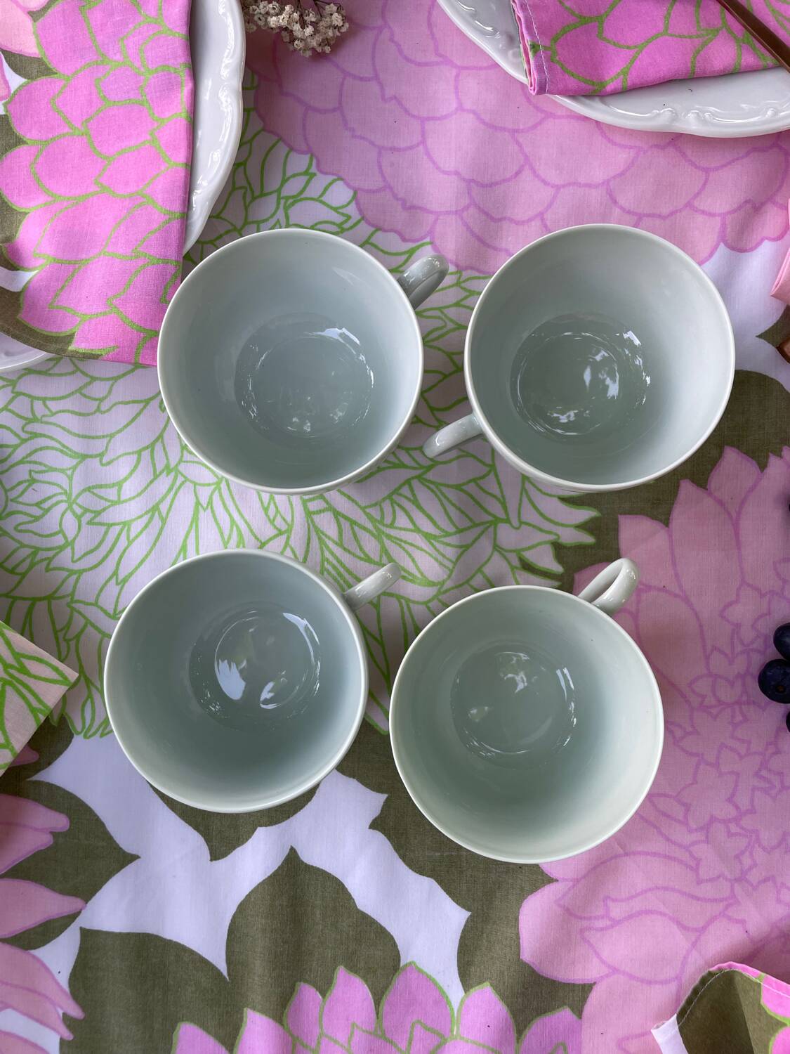 Cups Limoges porcelain