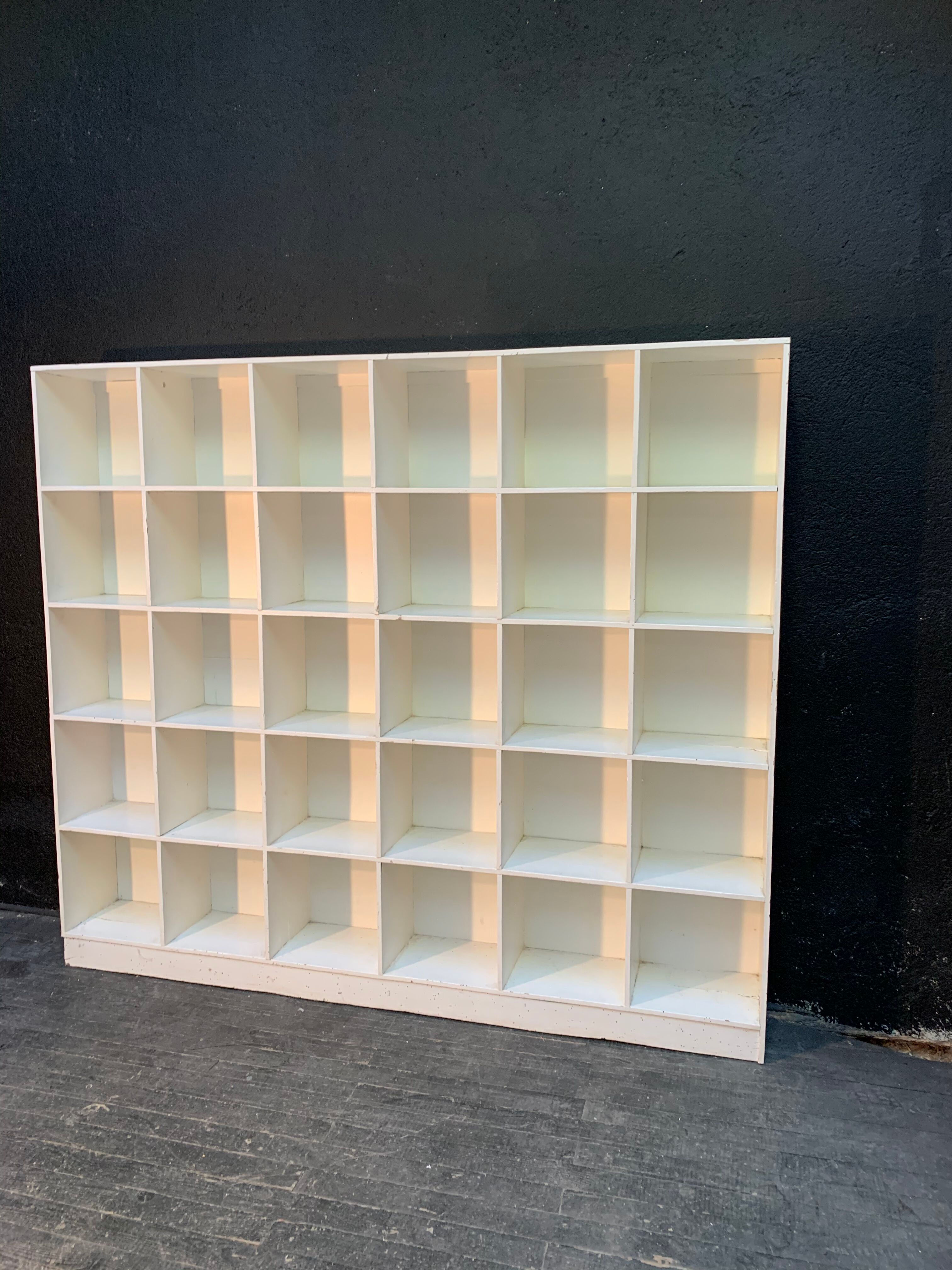 Vintage storage shelf, design library