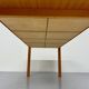 Post-modern striped wood table with drawers, design 80.
