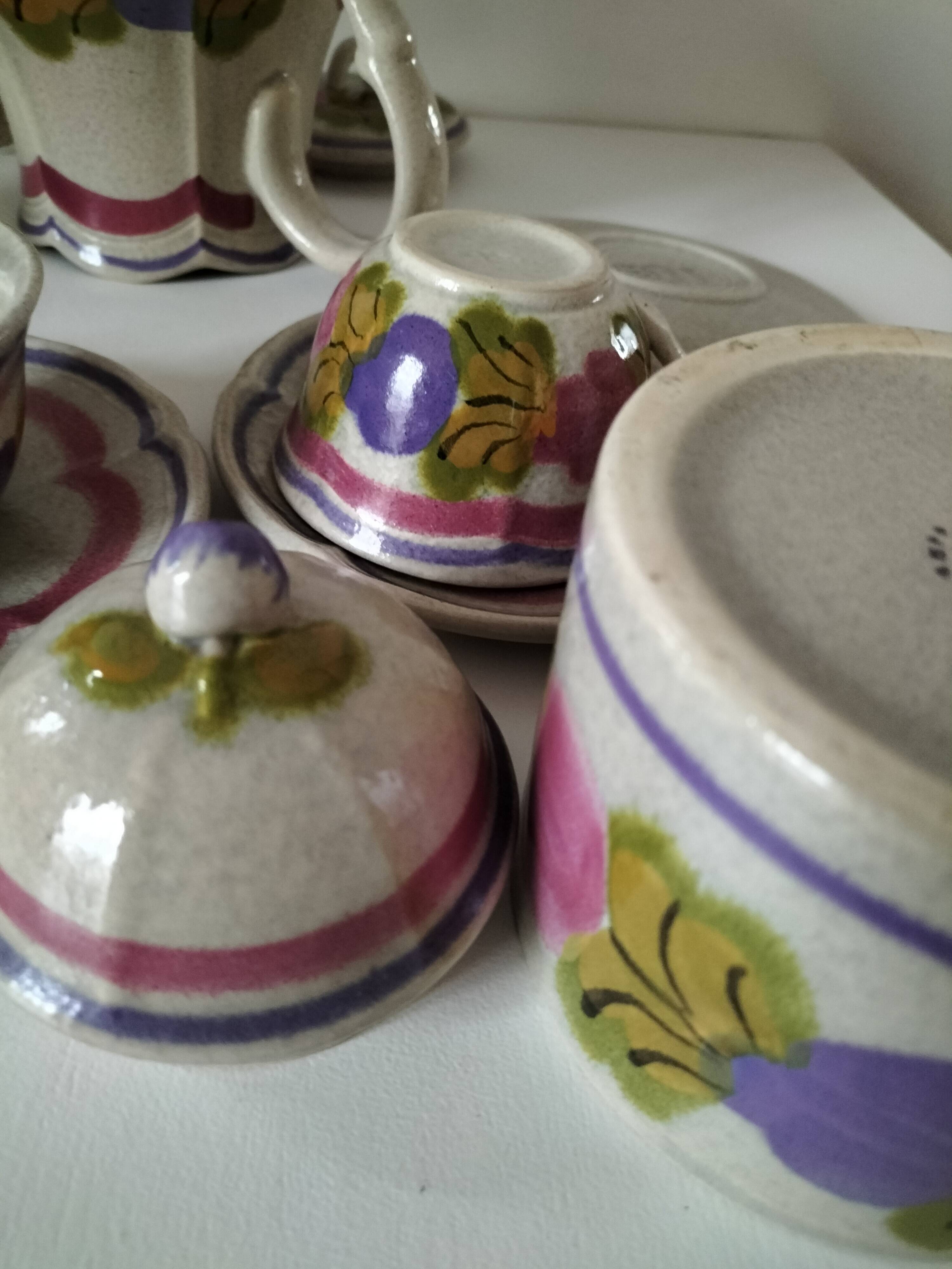 Ninon Coffee Service from Pornic Earthenware