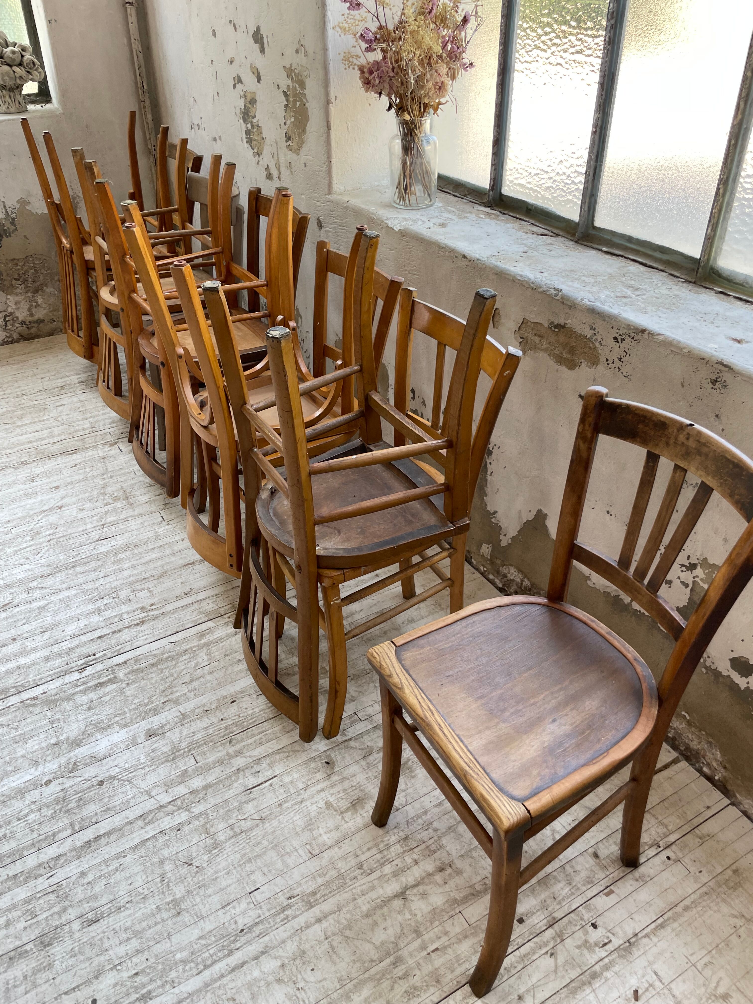 Set 11 Baumann bistro chairs