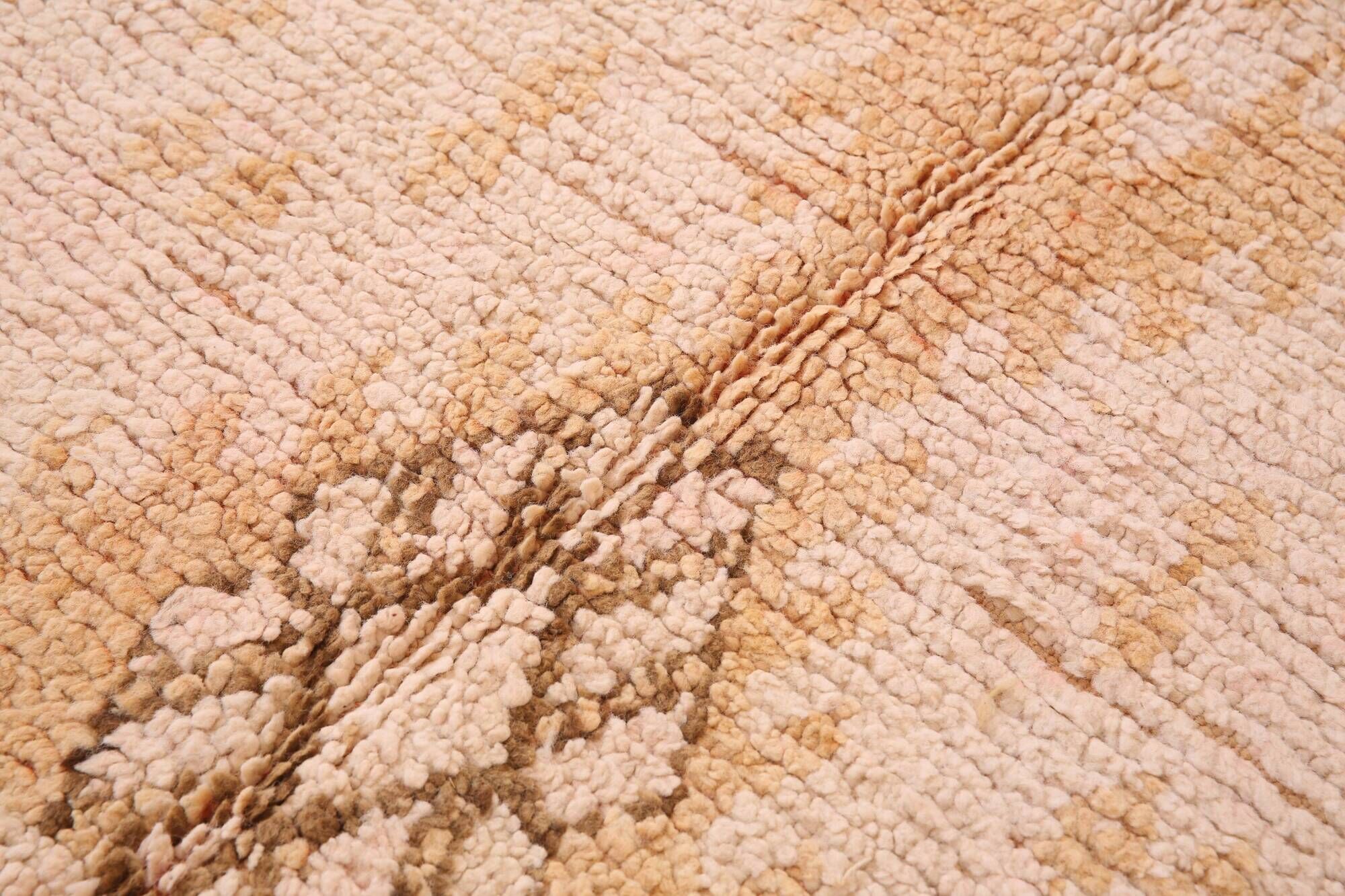 Yellow Vintage Moroccan Rug 159 x 282, Berber Wool Rug, Handmade Boho Rug