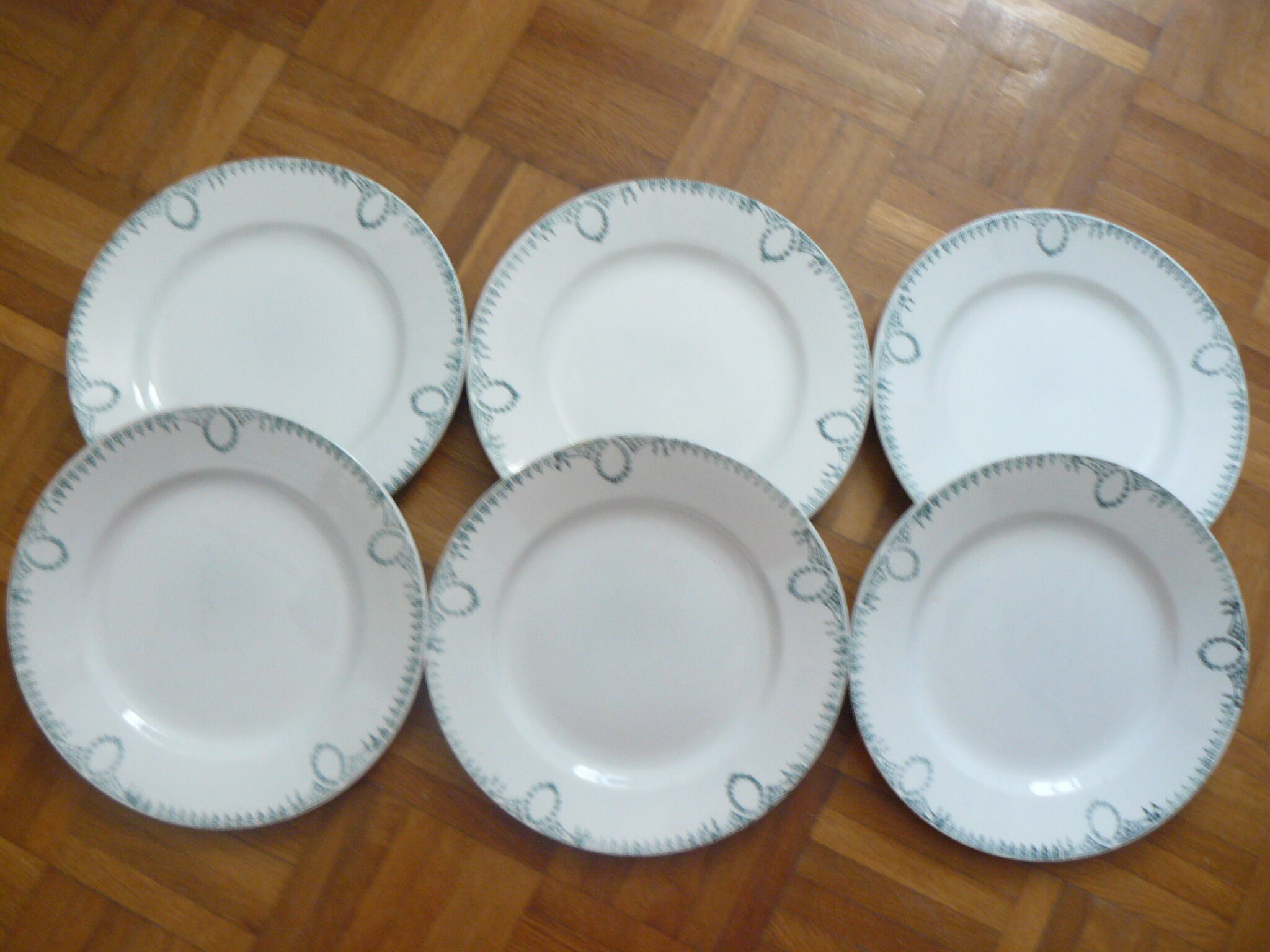 Lot of 6 plates flat st amand Ceranord