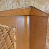 armoire en rotin pieds compas