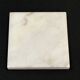 Vintage ashtray in white marble square 1970s Carrara Italy