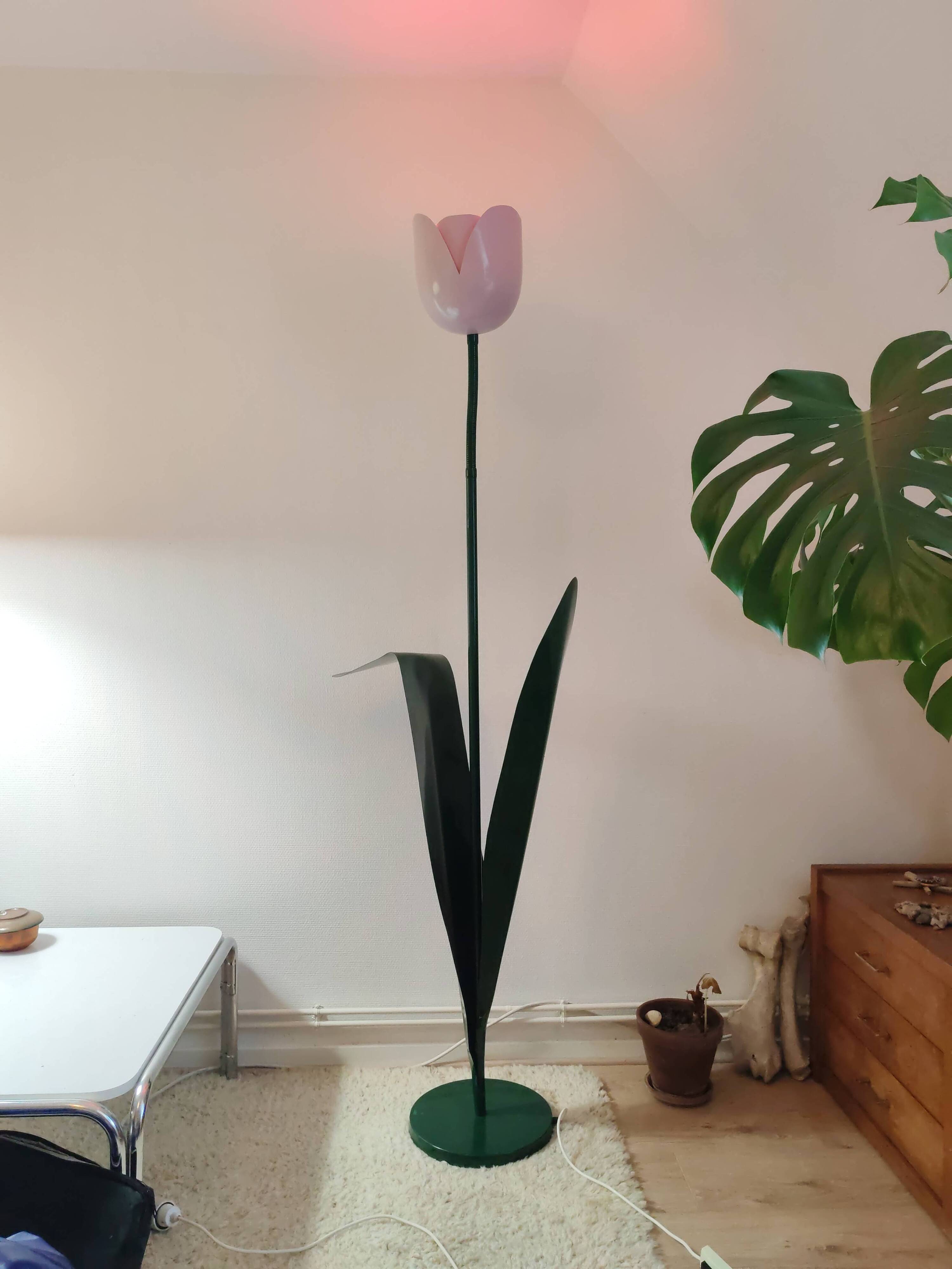 Lampadaire tulipe Peter Bliss, 1980, Angleterre