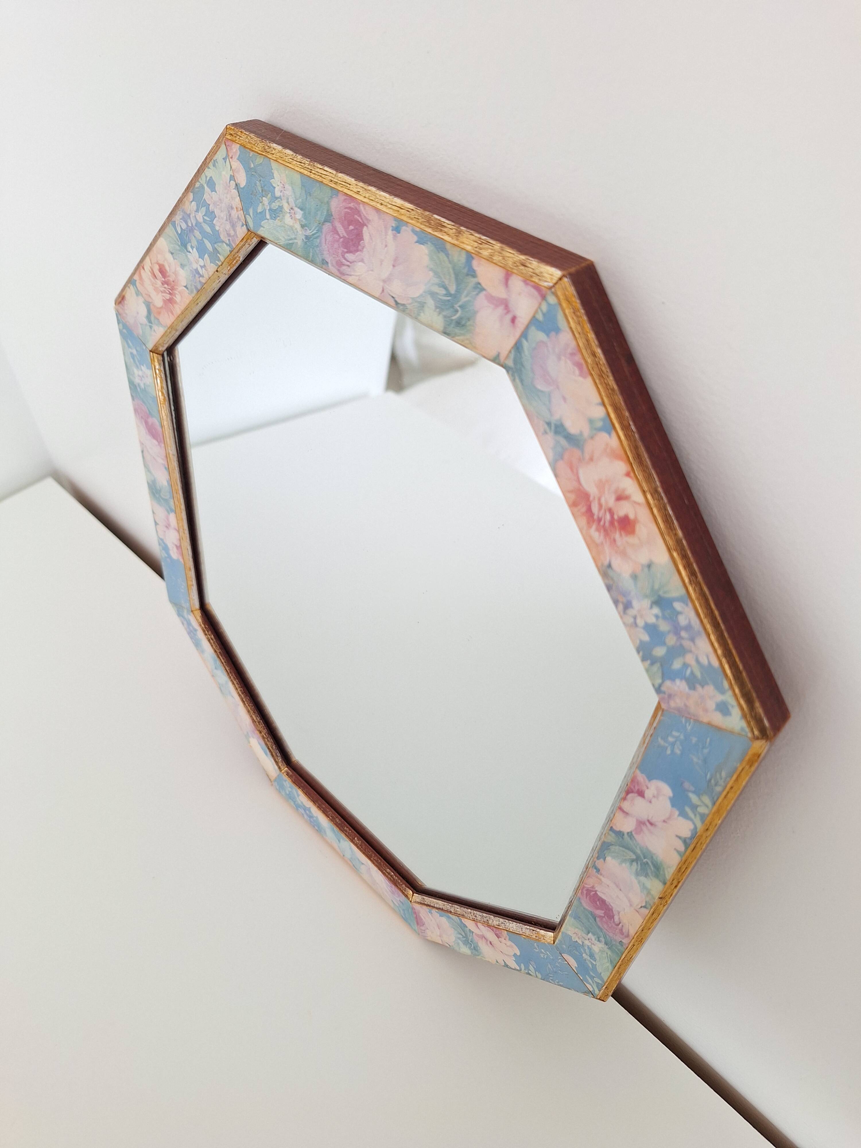 Vintage octagon mirror