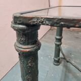 Table basse fonte & verre