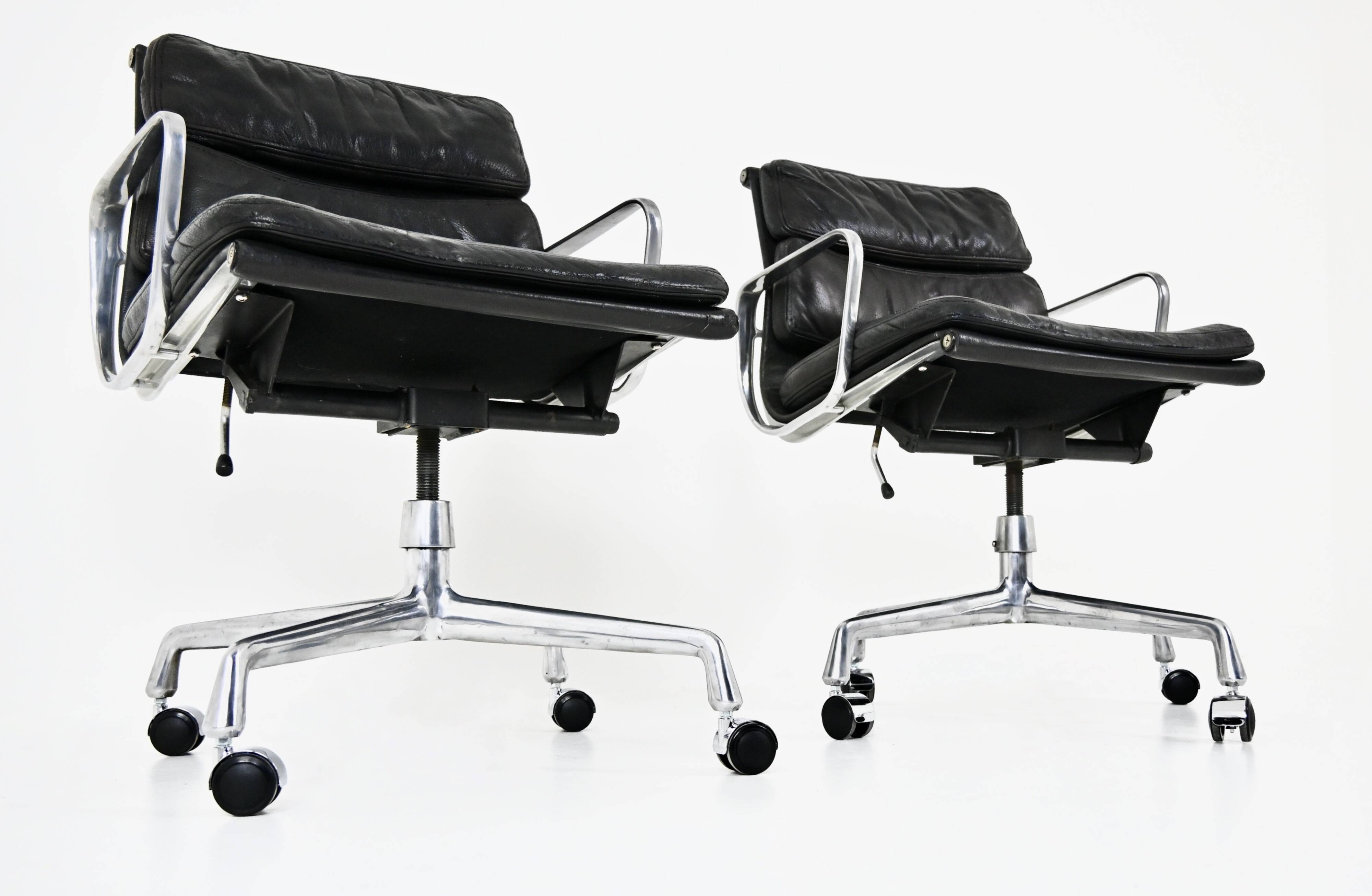 Set of 2 Armchairs by Charles & Ray Eames for Ring Mobelfabrikk Norway, 1970s