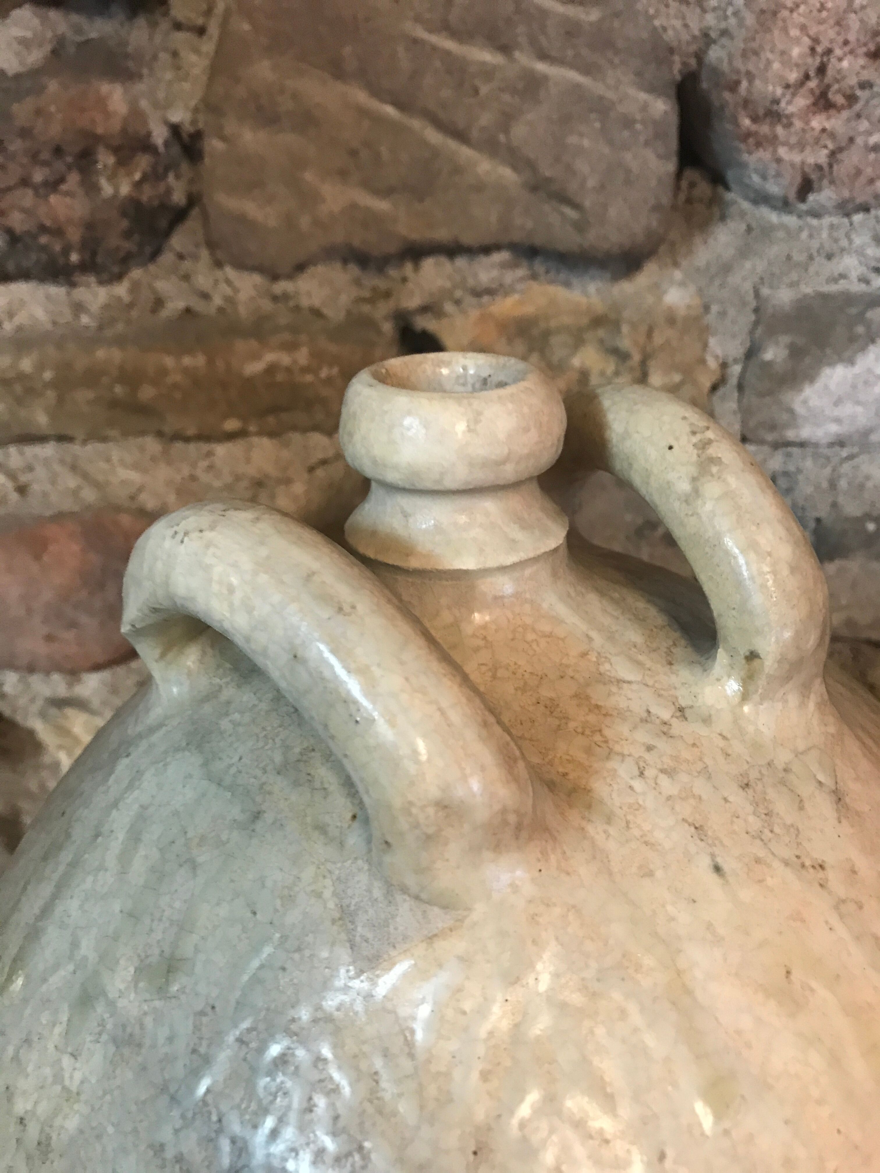 Old sandstone oil jar