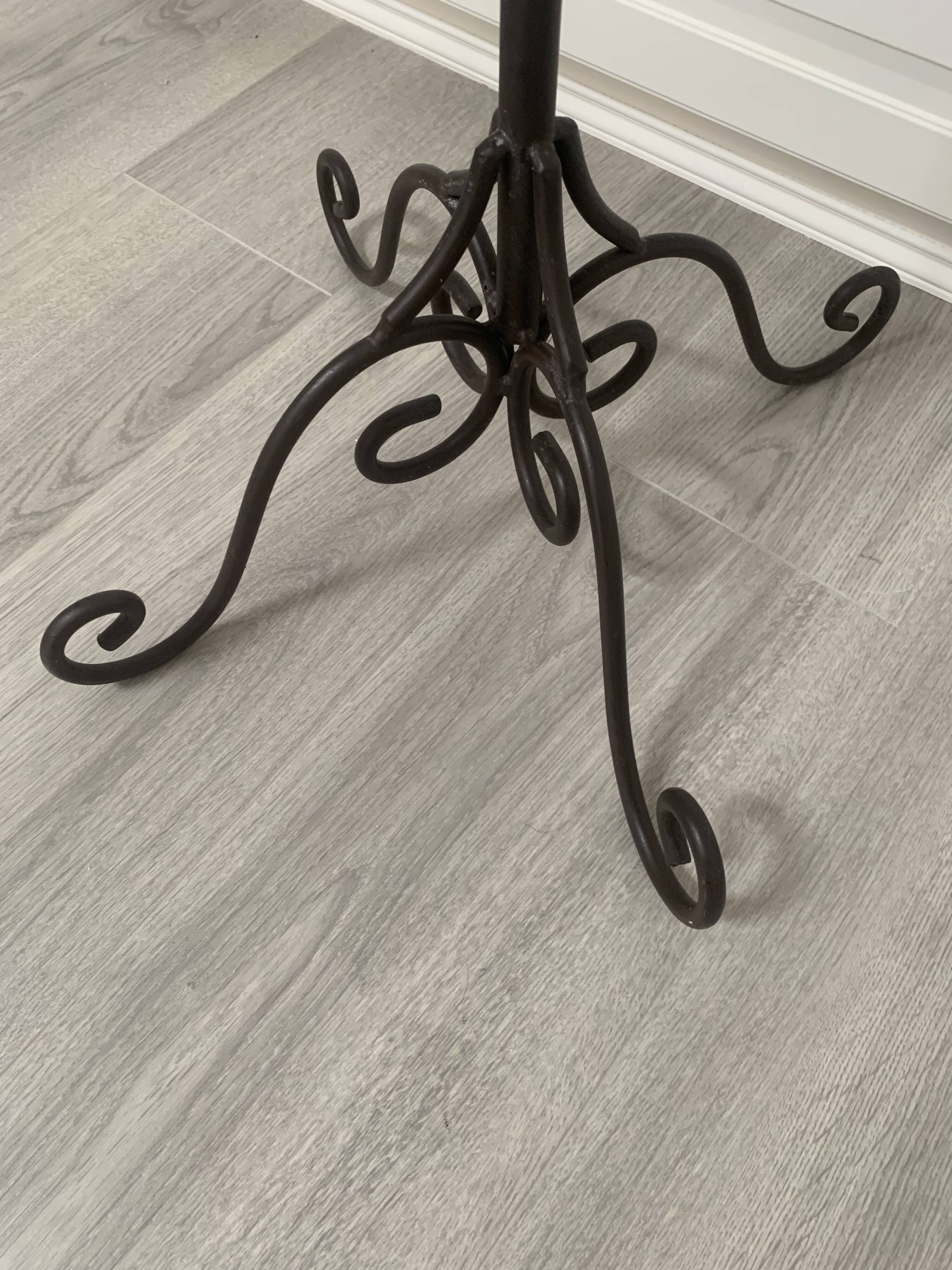 Large black wrought iron floor candelabrum (H150 cm) – Classic & Roman style