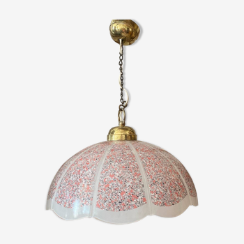 Suspension vintage en granit rose