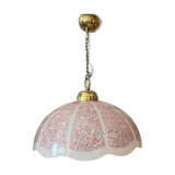 Vintage pink granite pendant light