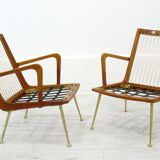 Fauteuils Boomerang par Hans Mitzlaff pour Eugen Schmidt, Allemagne, années 1950