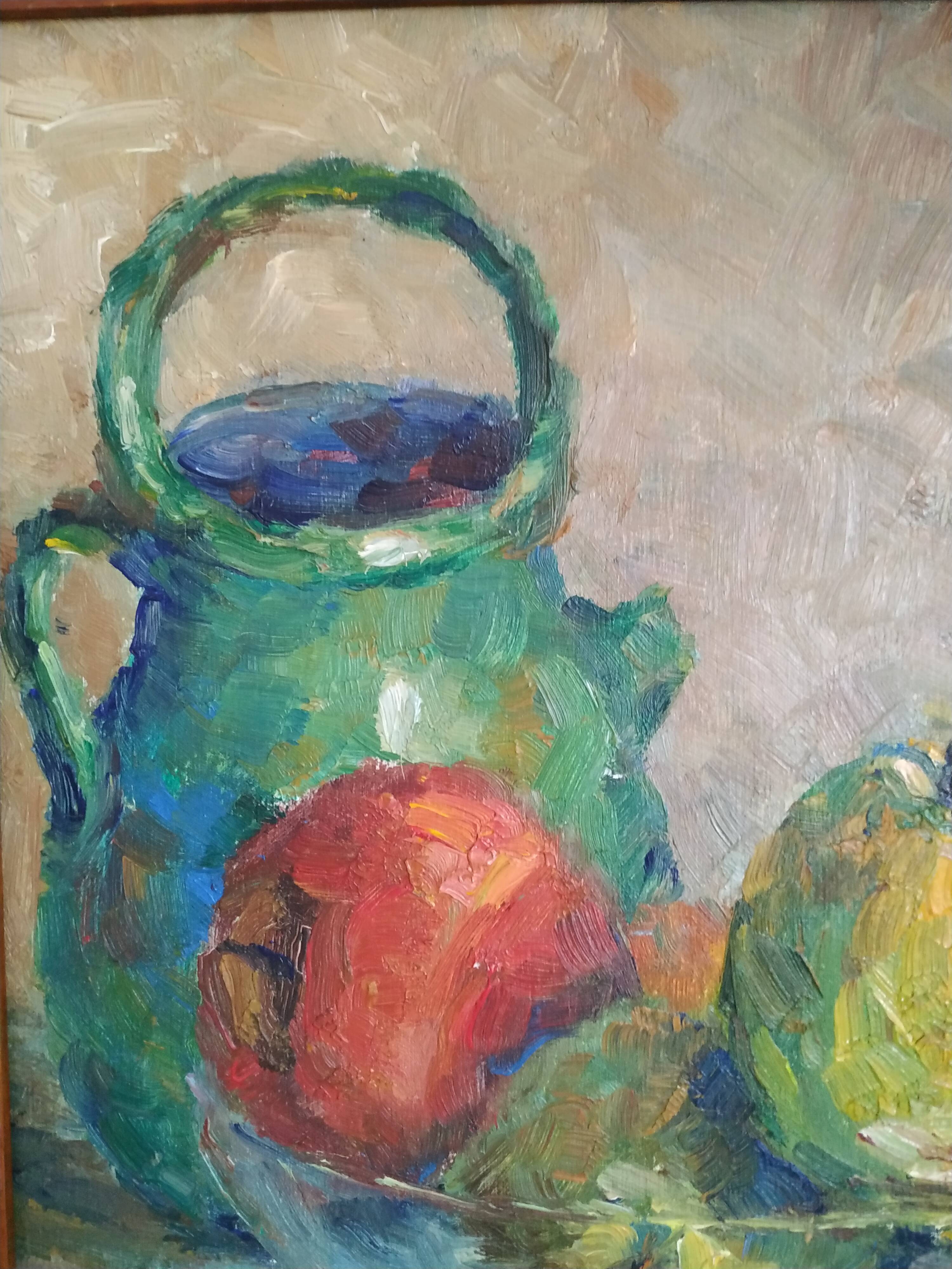 Still life at Victor Ferreri's gargoyle oil on panel