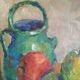 Still life at Victor Ferreri's gargoyle oil on panel