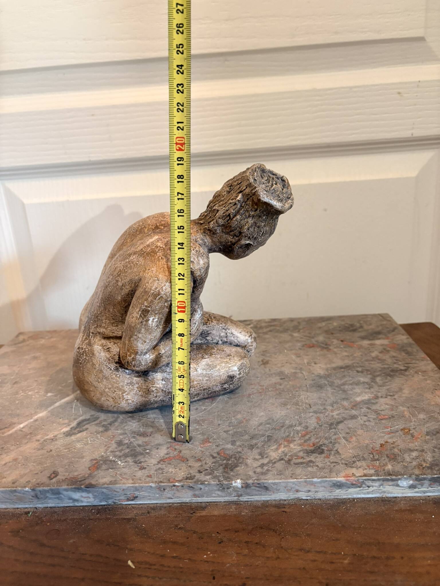 Sculpture Statue Terre Cuite Poterie Nu Féminin abstrait Femme Art Africain