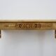 Louis XVI Style Gold-Toned Wall Console with Onyx Marble Top, Italy, 20th C