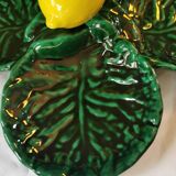 Vintage Vallauris “lemon” Barbotine dish
