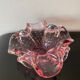 Vintage pink empty pocket ashtray in Murano by Barovier and Toso