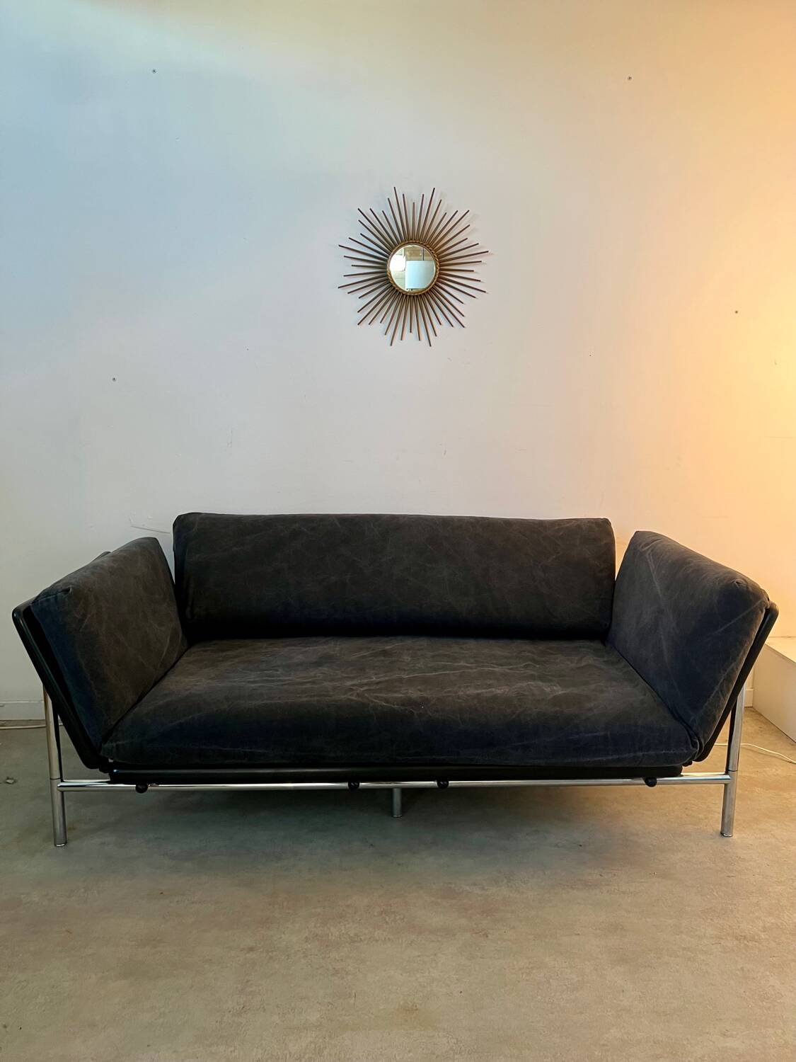 Vintage 2/3 seater sofa "Rataplan" Italian design Roberto Tapinassi for Dema modular