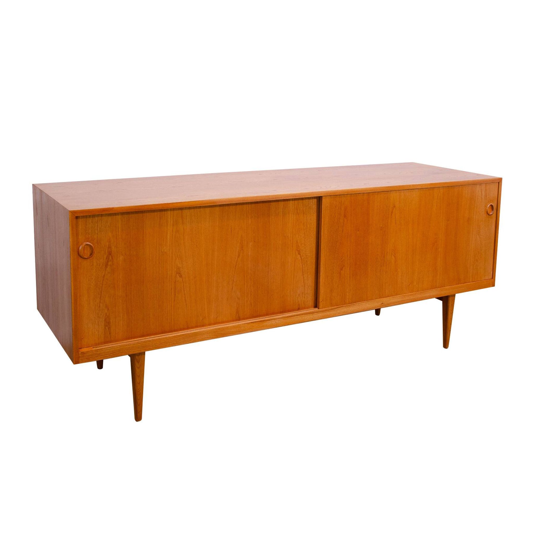 Buffet long de style scandinave double face entièrement restauré par Sedláček & Vyčítal, Tchécoslovaquie,