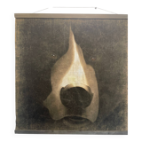 Canvas on oiled paper