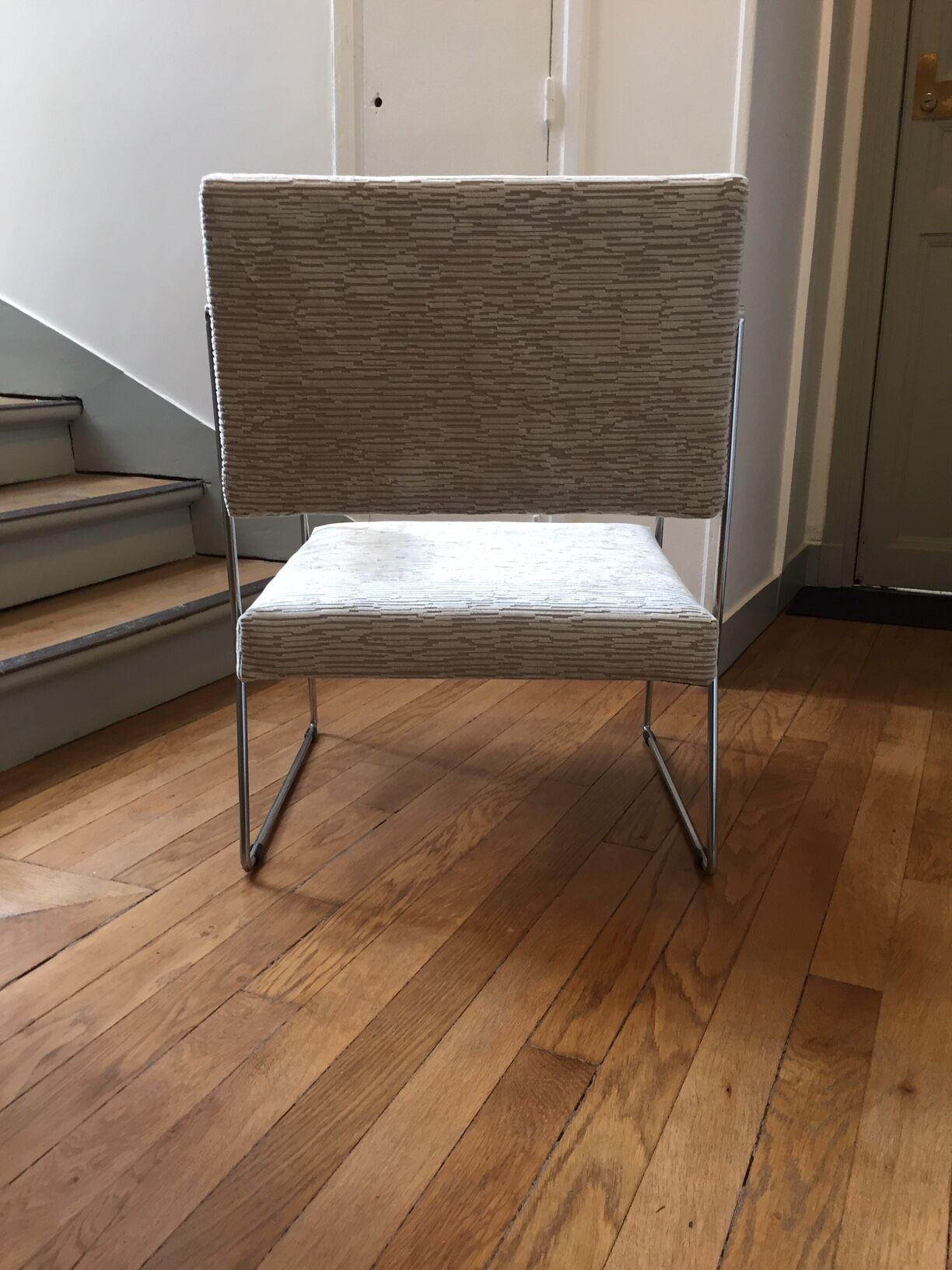 Chair of the 70s, toboggan foot