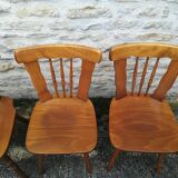Mismatched bistro chairs