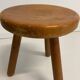 Pine stool in the style of Charlotte Perriand.