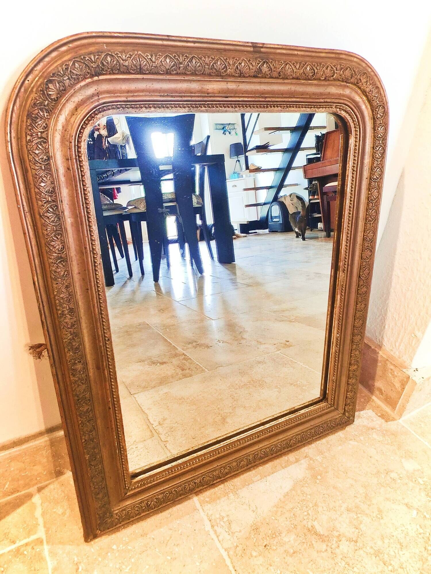 Louis philippe mirror in gilded wood (19)