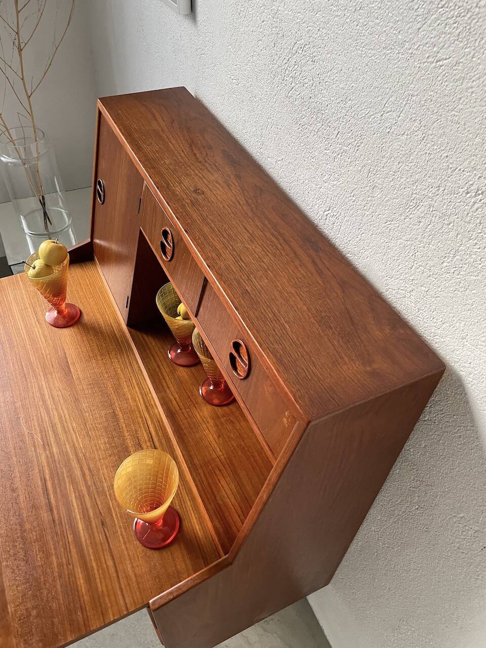 Danish teak secretary from the 60s
