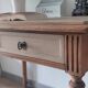 Louis Philippe style solid oak desk