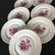 7 porcelain plates from limoges, bernardaud