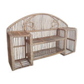 Vintage rattan shelf