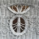 Vintage rattan children's bench