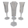 5 crystal champagne flutes from Baccarat, Malmaison model.