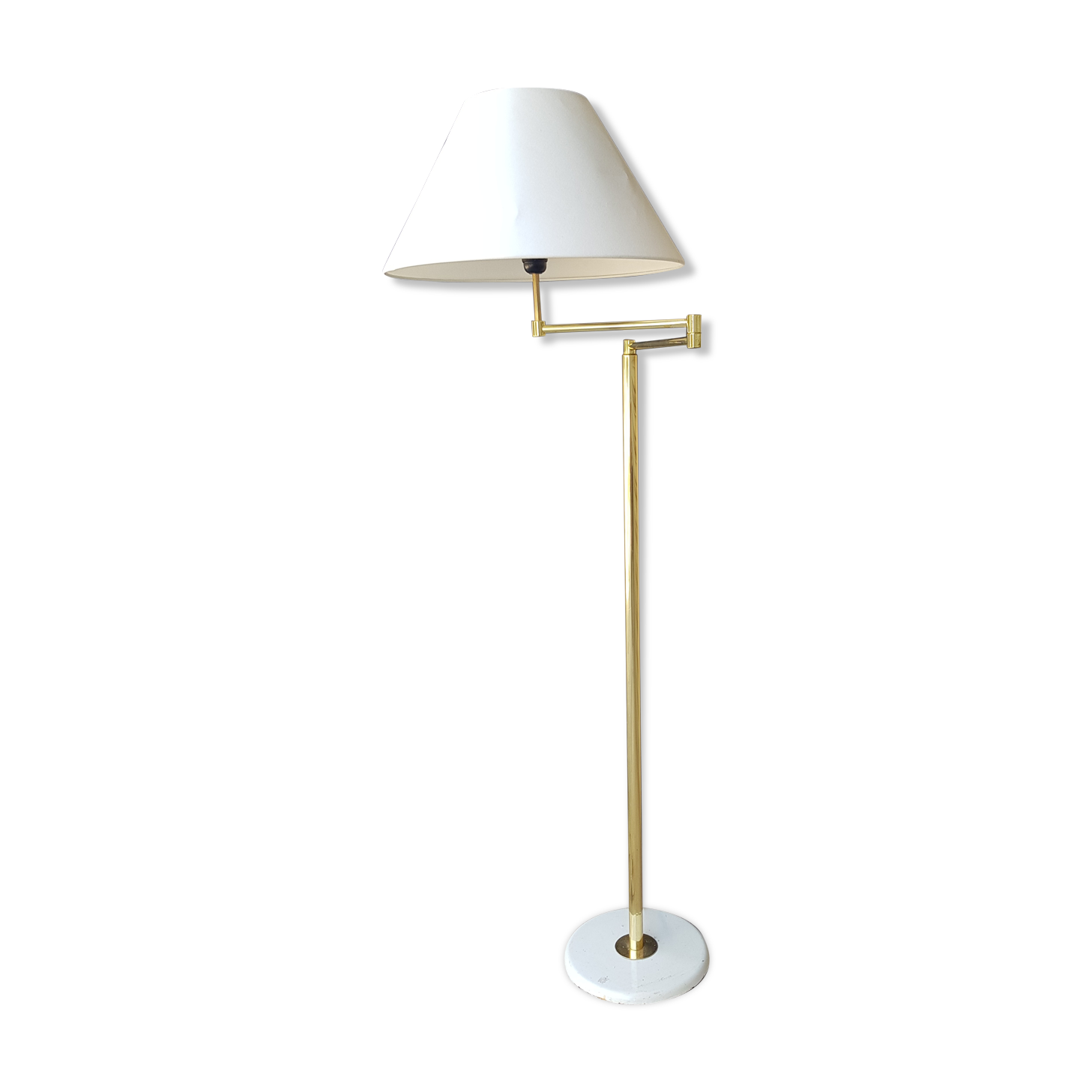 Vintage brass articulated streetlight 60